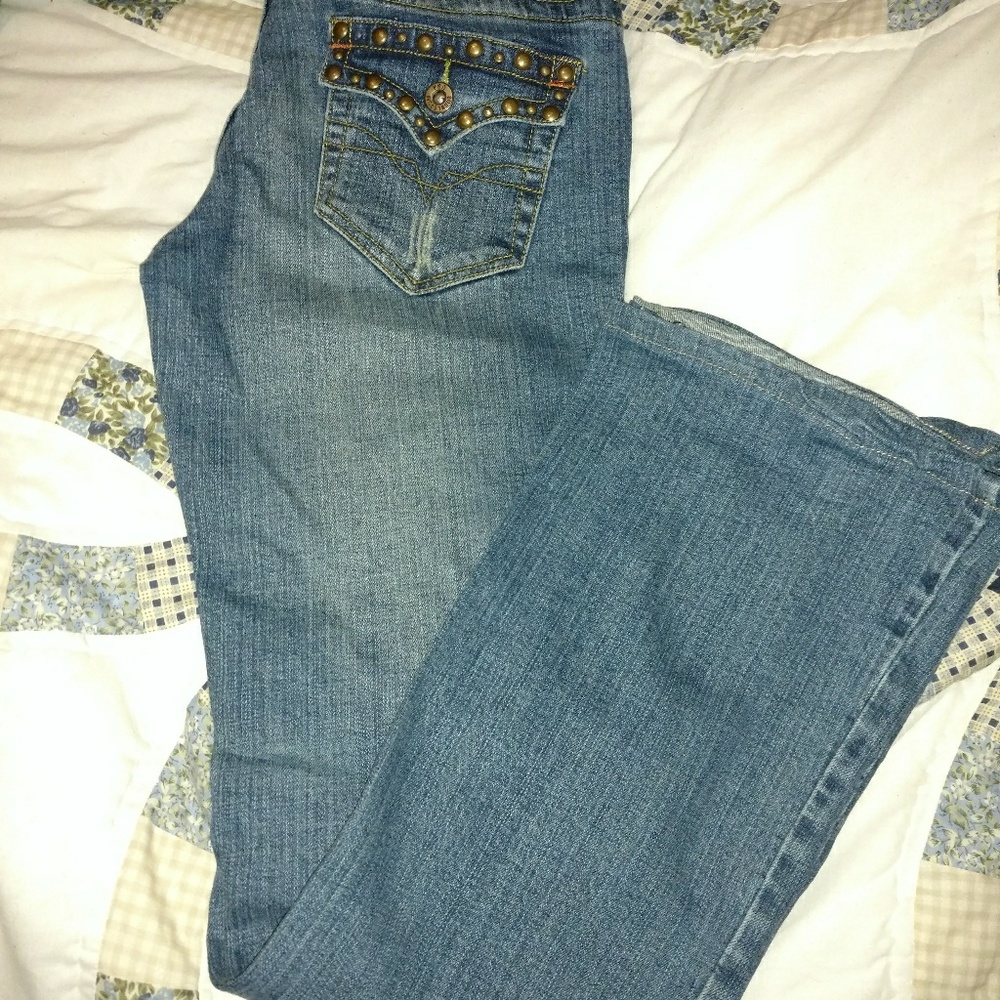 Bubblegum flare jeans